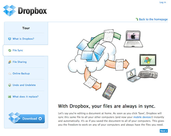 Dropbox screenshot
