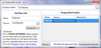 Dropboxifier screenshot
