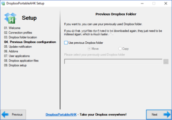 DropboxPortableAHK screenshot 4