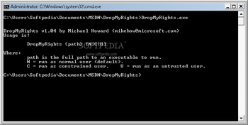 DropMyRights screenshot
