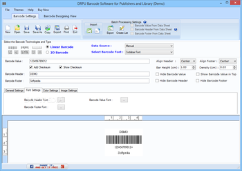 DRPU Barcode Software for Publishers and Library screenshot 2