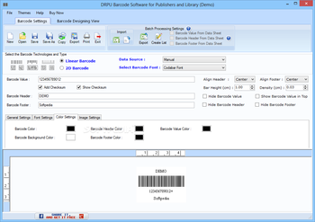 DRPU Barcode Software for Publishers and Library screenshot 3
