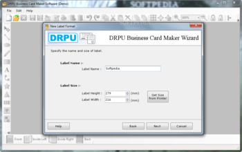 DRPU Business Card Maker Software screenshot