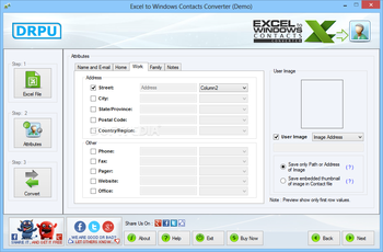 DRPU Excel to Windows Contacts Converter screenshot 4