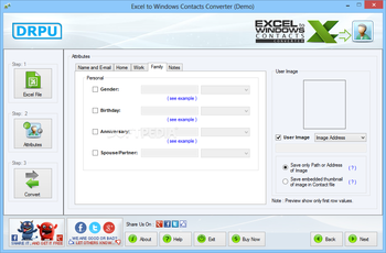 DRPU Excel to Windows Contacts Converter screenshot 5