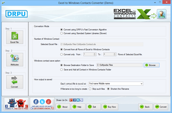 DRPU Excel to Windows Contacts Converter screenshot 7