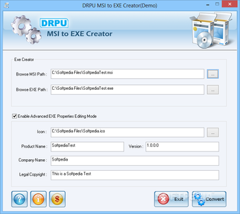 DRPU MSI to EXE Creator screenshot