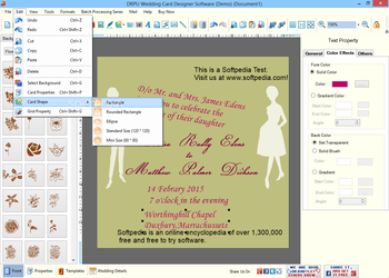 DRPU Wedding Card Designer Software screenshot 6