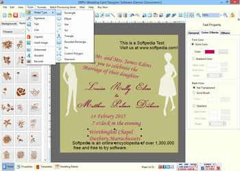 DRPU Wedding Card Designer Software screenshot 7