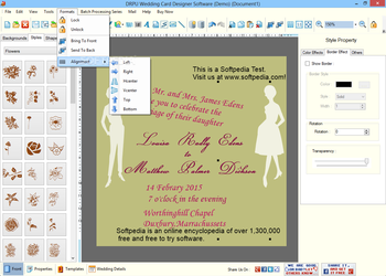 DRPU Wedding Card Designer Software screenshot 8