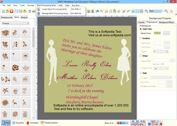 DRPU Wedding Card Designer Software screenshot 9