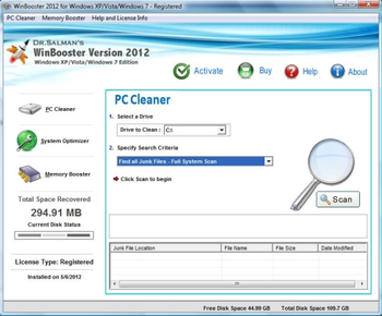 Dr.Salman's WinBooster screenshot