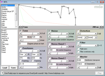 DrumSynth screenshot