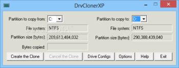 DrvClonerXP screenshot