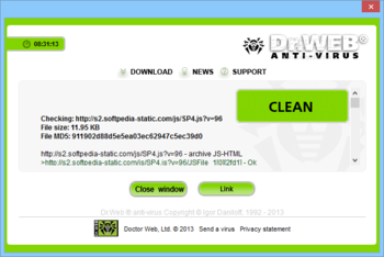 Dr.Web LinkChecker screenshot 3