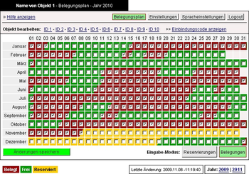 dS-Belegungsplan screenshot