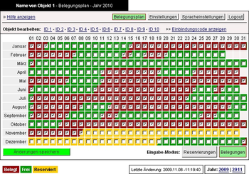 dS-Belegungsplan screenshot