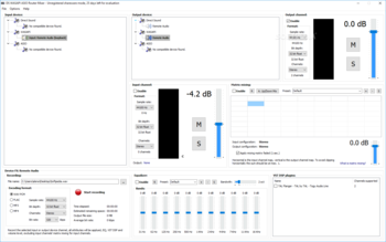 DS WASAPI ASIO Router Mixer screenshot