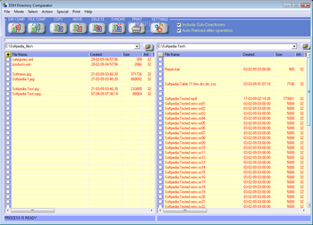 DSH Directory Comparator screenshot