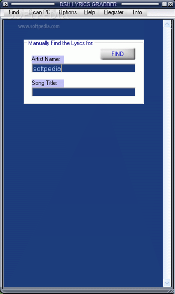 DSH Lyrics Grabber screenshot