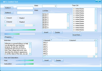 DSkinlite GUI Library screenshot
