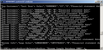 dsn2csv screenshot 2