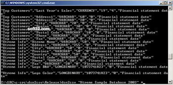 dsn2csv screenshot 3