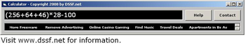 DSSF Calculator screenshot 2