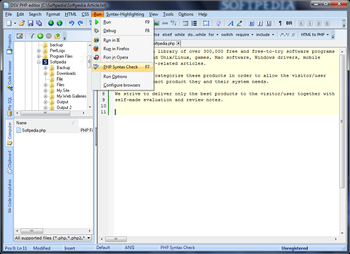 DSV PHP Editor screenshot 10