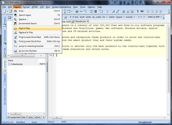 DSV PHP Editor screenshot 5