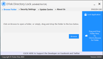 DTek Directory Lock screenshot