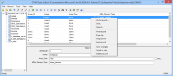 DTM Data Editor screenshot