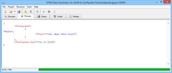 DTM Data Generator for JSON screenshot 3