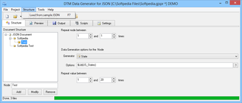 DTM Data Generator for JSON screenshot 9