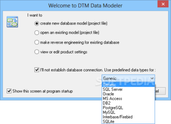 DTM Data Modeler screenshot 2