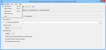 DTM Database Content Analyzer screenshot 6