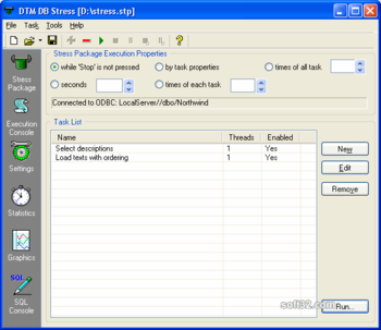 DTM DB Stress screenshot 2