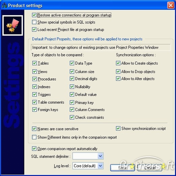 DTM Schema Comparer Professional screenshot