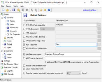 DTM Schema Reporter screenshot 12