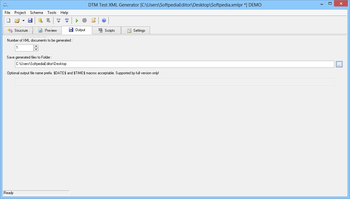 DTM Test XML Generator screenshot 2
