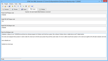 DTM Test XML Generator screenshot 3