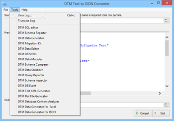 DTM Text to JSON Converter screenshot 2