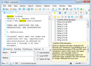 DtPad screenshot