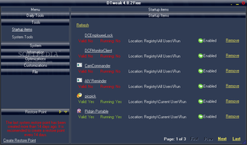 DTweak Free screenshot 2