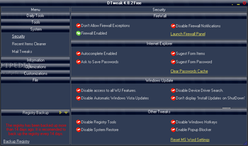 DTweak Free screenshot 3