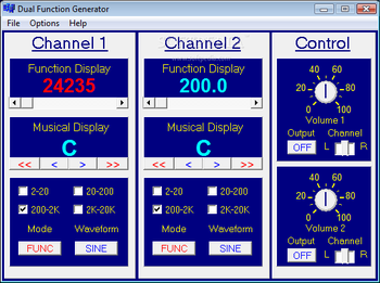 Dual Function Generator screenshot