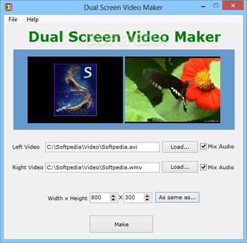 Dual Screen Video Maker screenshot