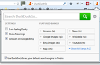 DuckDuckGo Plus for Firefox screenshot