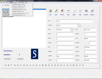 Duckster's Home Inventory Manager screenshot 3
