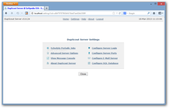 Dup Scout Server screenshot 7